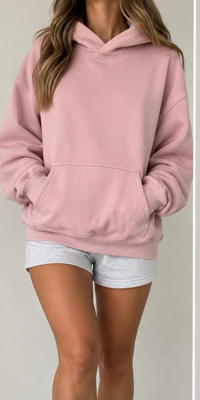 Aritzia Sweatfleece Perfect Hoodie XS Pink Oversized Pullover Cozy